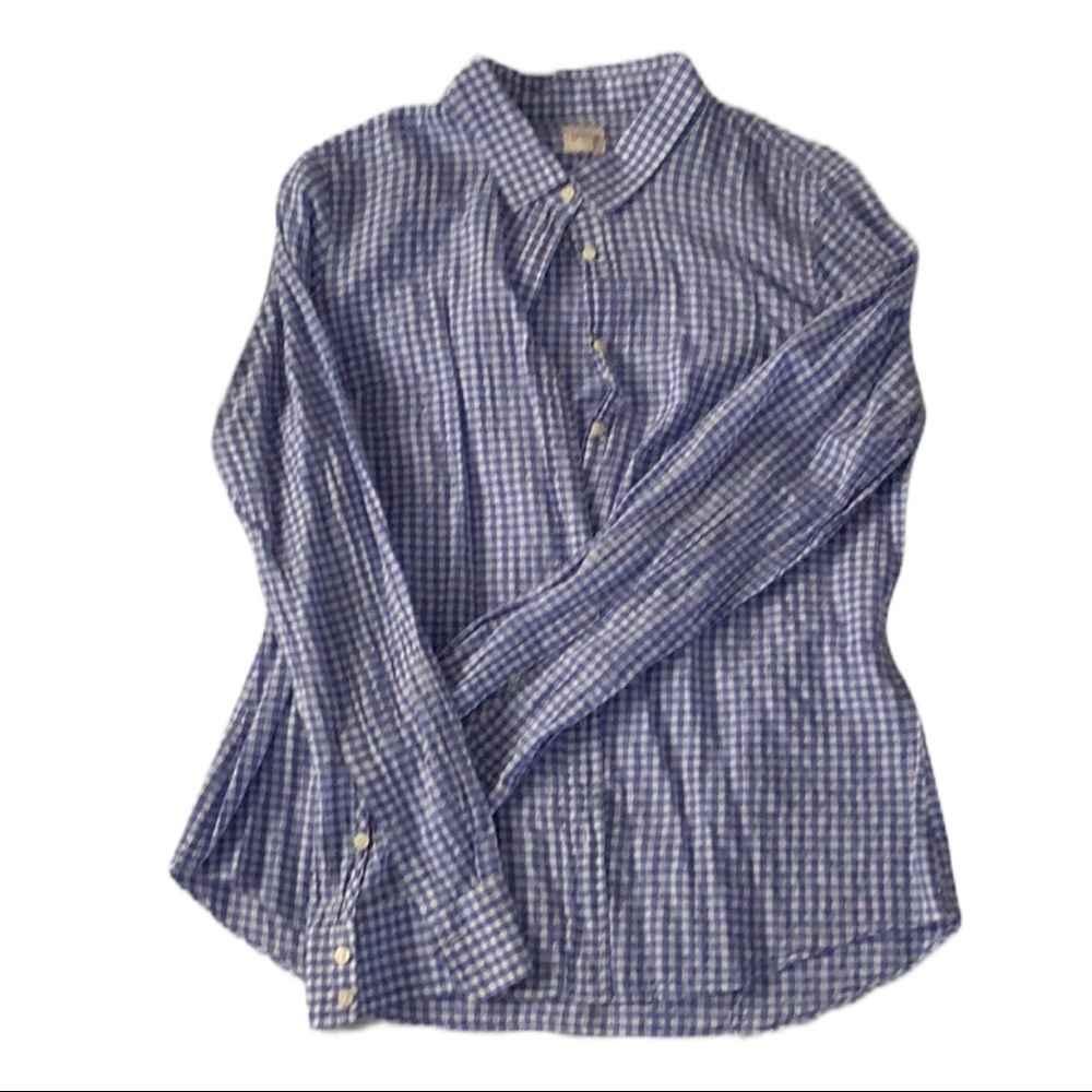3/$35🌻J.Crew The Perfect Shirt Gingham ButtonDown